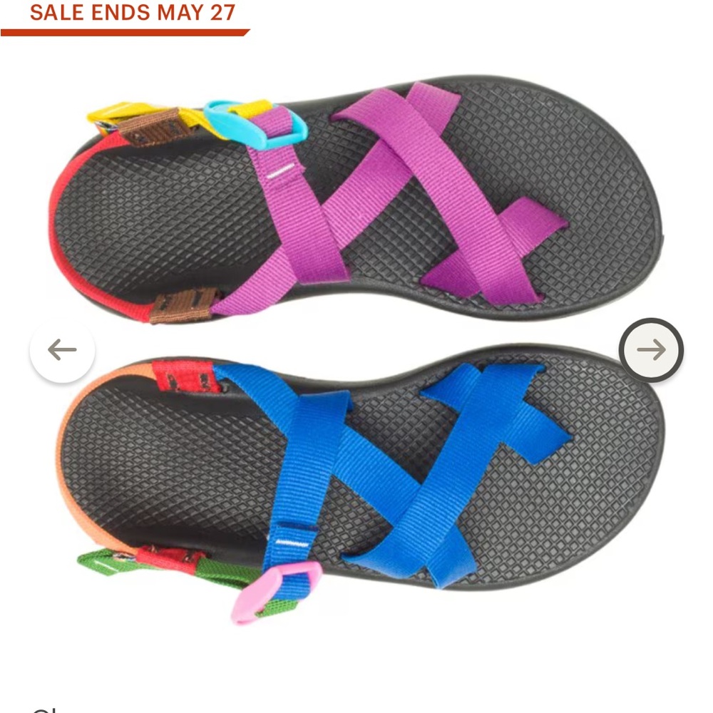 X/2 Classic Pride Sandals Women Chacos Size 8